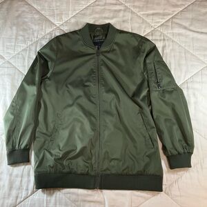 Bernardo Army Green Boyfriend Bomber Jacket XL #2318